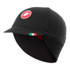 Cappellino Castelli Difesa Thermal Nero Rosso.