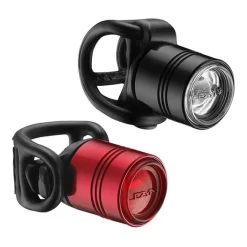Set Di Luci LED Anteriore E Posteriore Lezyne Femto Drive Nero Rosso