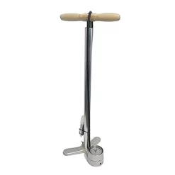 Pompa A Piede Lezyne Alloy Floor Drive Special Edition Presta Speed Chuck Argento