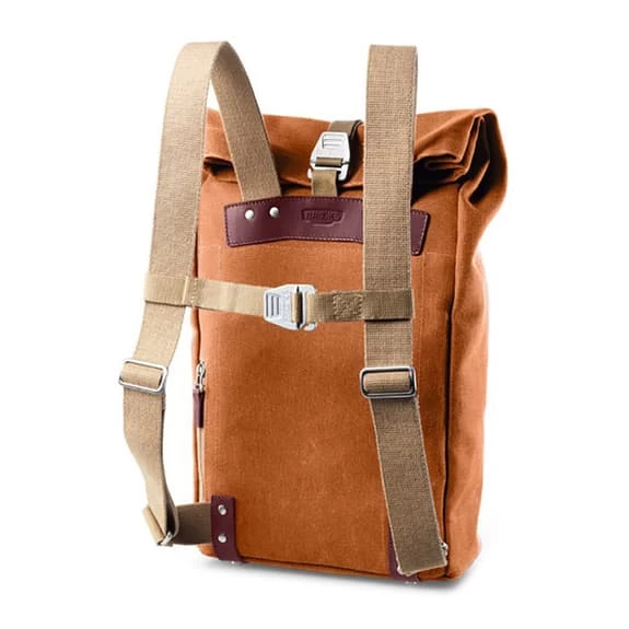 Zaino Grande Brooks England Pickwick Arancione Scuro - immagine 2