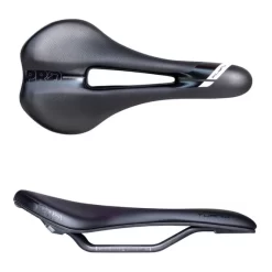 Sella PRO Turnix 142 Mm Con Binari Di Acciaio Nero Donna