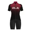 ALE Completo Alé Honeycomb Limited Edition Senza Bretelle Solid Traguardo Nero Rosso Chiaro Donna