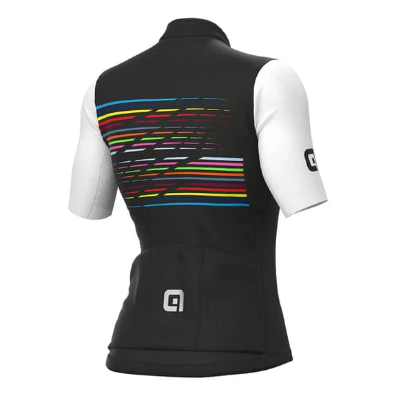 ALE Maglia Alé PRS Logo Manica Corta Nero Bianco Multicolor Donna - immagine 2
