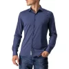 Camicia Castelli VG Indigo Manica Lunga Blu