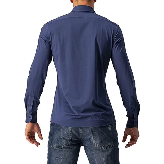 Camicia Castelli VG Indigo Manica Lunga Blu - immagine 2