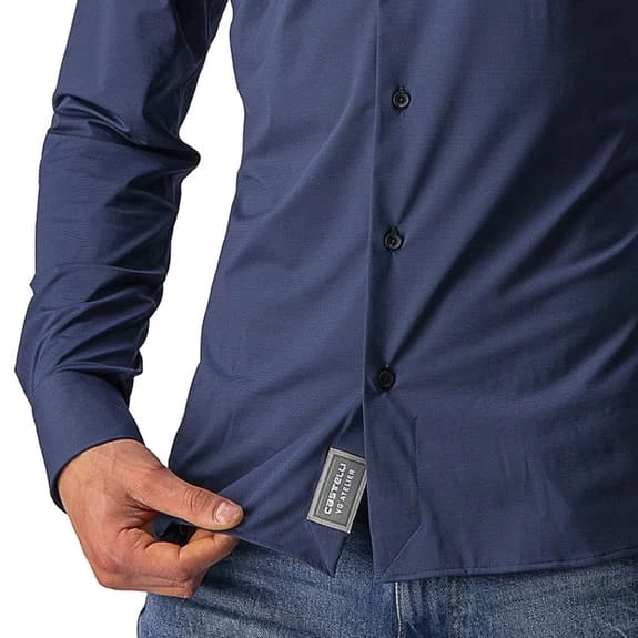 Camicia Castelli VG Indigo Manica Lunga Blu - immagine 3
