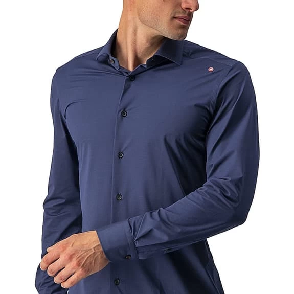 Camicia Castelli VG Indigo Manica Lunga Blu - immagine 5