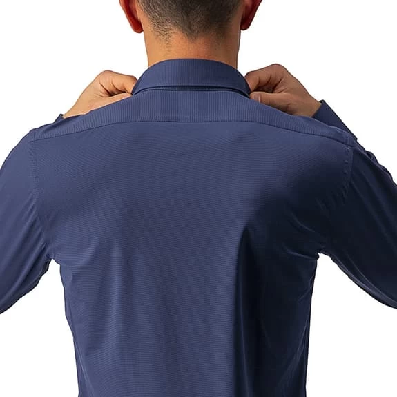 Camicia Castelli VG Indigo Manica Lunga Blu - immagine 6