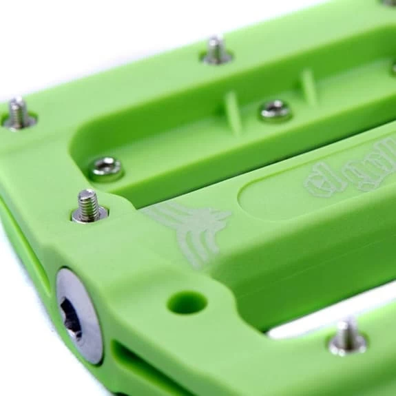 Pedali Di Piattaforma El Gallo Components Fiber Fix Verde - immagine 2