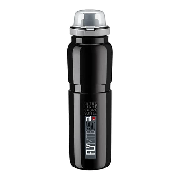 Borraccia Elite Fly MTB Nero Logo Grigio 950 Ml