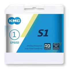 Catena KMC S1 RB 1/2x1/8 1V 112 Maglie Argento