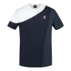 T-shirt Le Coq Sportif Saison 1 Nº2 Manica Corta Bianco Grigio Scuro Nero