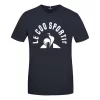 T-shirt Le Coq Sportif Bat N.2 Manica Corta Nero Bianco