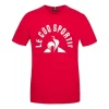 T-shirt Le Coq Sportif Bat N.2 Manica Corta Rosso Bianco