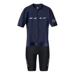 Completo MAAP Evade Pro Base Team Evo Blu Navy Nero Donna