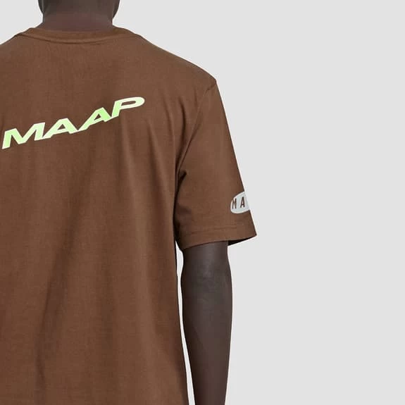 T-shirt MAAP League Manica Corta Marrone - immagine 6