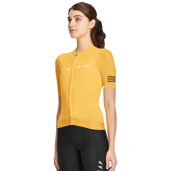 Maglia MAAP Evade Pro Base Manica Corta Giallo Ambra Donna - immagine 2