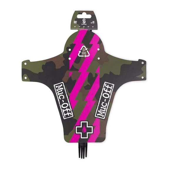 Parafango Anteriore Muc-Off Front Ride Guard Verde Mimetico Rosa