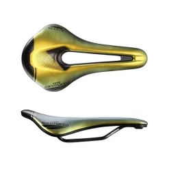 Sella Selle San Marco Shortfit 2.0 Open-Fit Racing Wide Iridescent Oro