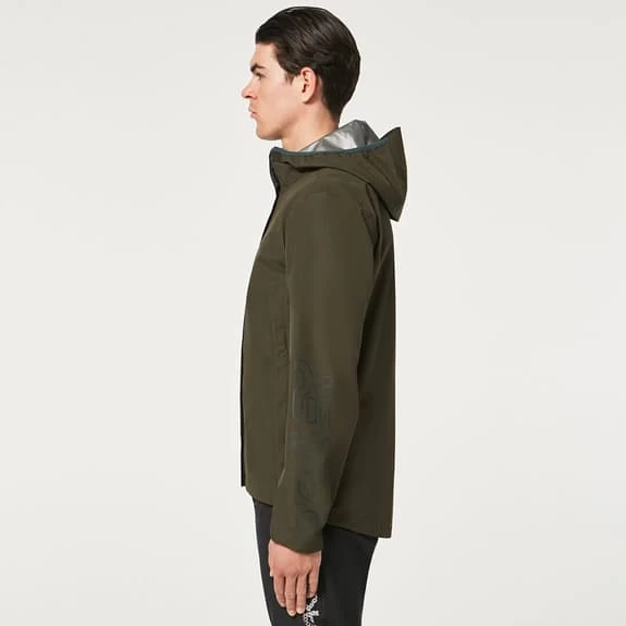 Giacca Oakley Elements Shell Verde Oliva - immagine 3