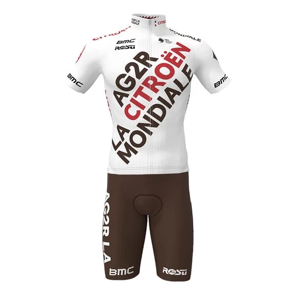 Rosti Completo AG2R Citroën Team 2022 Replica Marrone Bianco