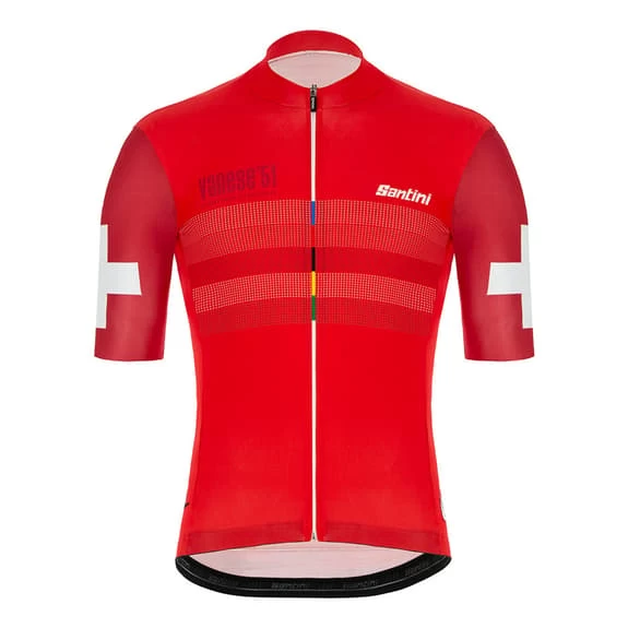 Completo Santini UCI Varese 1951 Rosso Nero - immagine 2