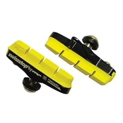Kit 2 Portapattini SwissStop Flash Pro Giallo Carbonio