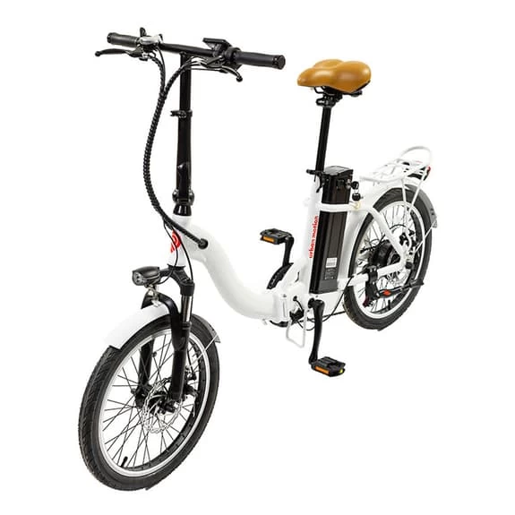 Bicicletta Elettrica Pieghevole Urban Motion 20" 36V 10AH Bianco - immagine 3