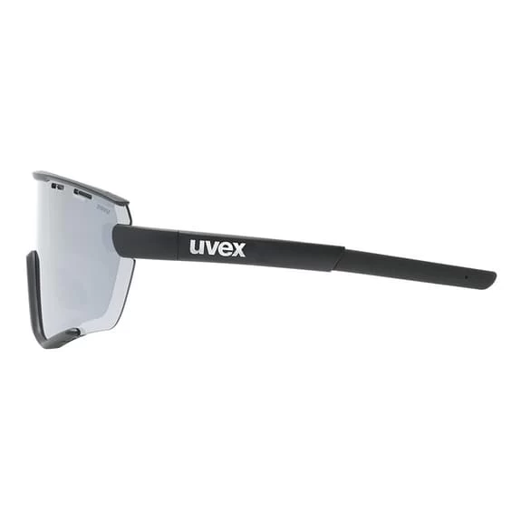 Occhiali Uvex Sportstyle 236 Set Nero Opaco Con Lenti A Specchio Argento - immagine 5