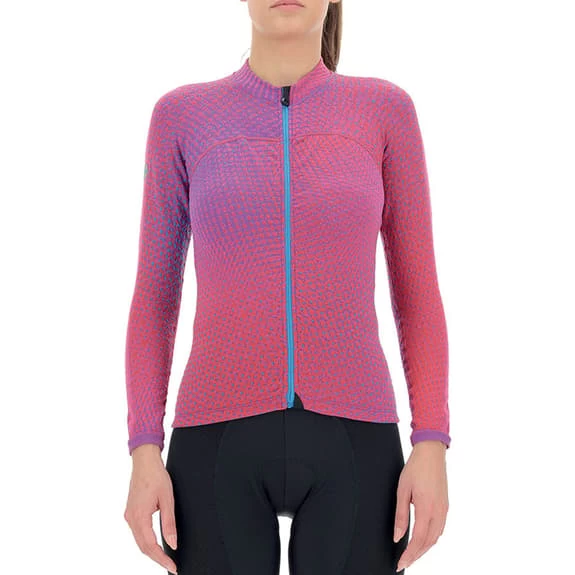 Maglia UYN Spectre Manica Lunga Rosa Blu Donna