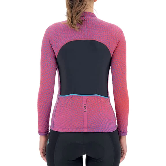 Maglia UYN Spectre Manica Lunga Rosa Blu Donna - immagine 2