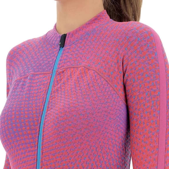 Maglia UYN Spectre Manica Lunga Rosa Blu Donna - immagine 5