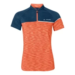 Maglia Vaude Altissimo Manica Corta Arancione Chiaro Blu Marino Donna
