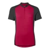 Maglia Vaude Escape Manica Corta Rosso Cremisi Nero Donna