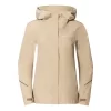 Giacca Sottile Impermeabile Vaude Yaras V Beige Chiaro Donna